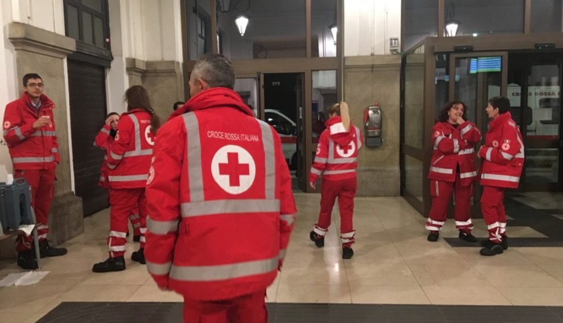 La Croce Rossa in stazione
